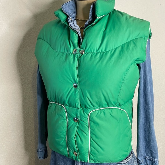 Tempco Vintage Green Goose Down Vest 2 